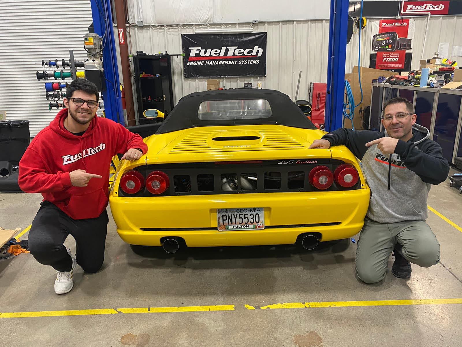 Yellow performance car after Mapgreen shop work